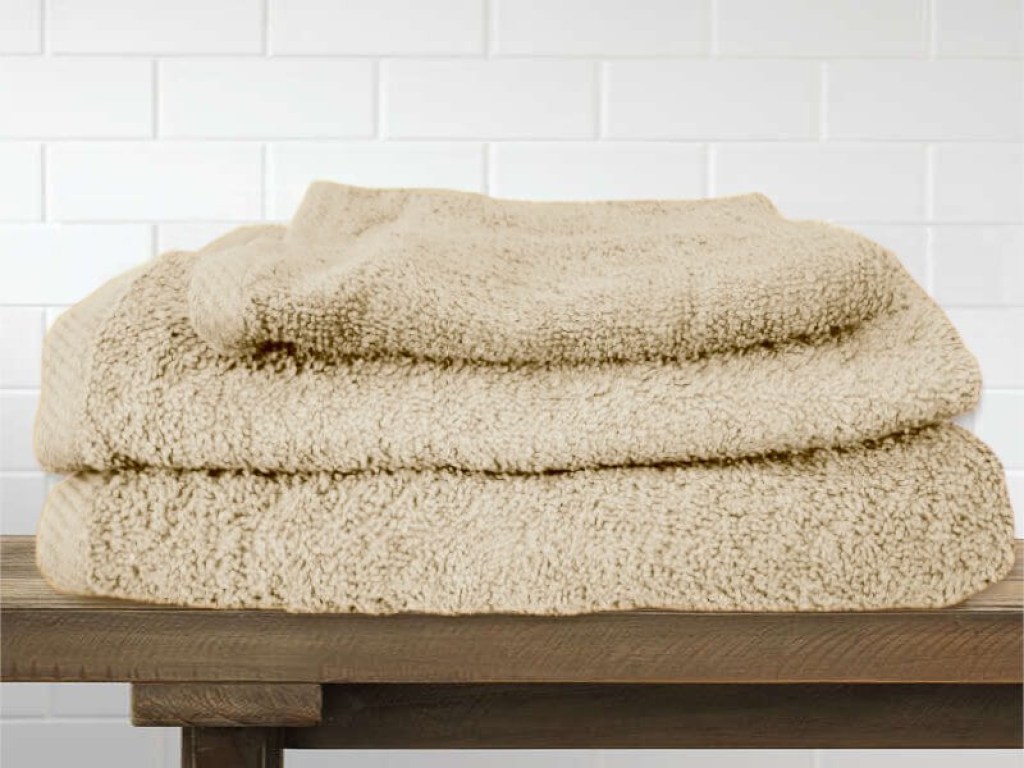 Σετ Πετσέτες Μπάνιου Βαμβακερές Κρεμ Γαρύφαλλο | Γαρύφαλλο - Λευκά Είδη